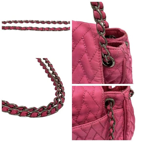 PRADA - Pink Nylon Shoulder Bag 553-060325 - Picture 7 of 14